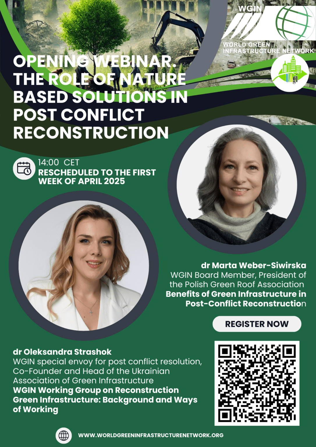 Monthly Webinar Series: Nature-Based Solutions for Post-Conflict ...